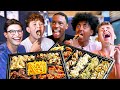 British High Schoolers try 11 types of Korean Fried Chicken!!