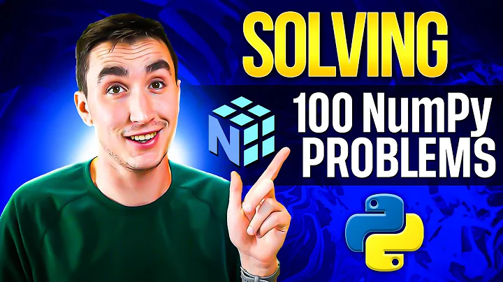 Solving 100 Python NumPy Problems! (From easy to difficult) thumbnail