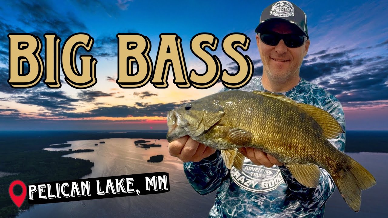 Fishing for BIG Bass on Pelican Lake in Northern Minnesota!