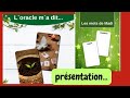 Prsentation de mon oracle ma dit110 cartes