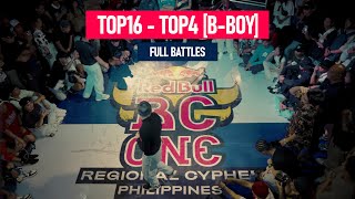 Top16 - Top4 B-Boy [Full Battles] | Red Bull BC One Regional Cypher Philippines 2024