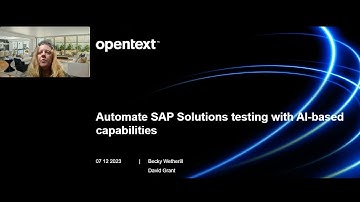 Automation—Automate SAP Testing with AI-based Capabilities