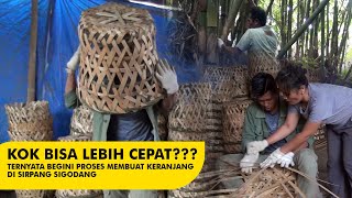 Proses Menganyam Keranjang Bambu - Hand Made Bamboo Basket | Orang Kampung