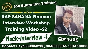 SAP S4HANA Finance Mock-Interview -22 - SAP FICO Mock-Interview Workshop Training