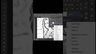Convert photo into Pencil sketch- adobe photoshop tutorial #shorts #adobephotoshop #adobetutorial