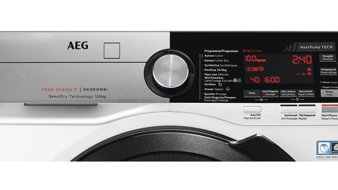 Стирально-сушильная машина AEG с ТЕПЛОВЫМ НАСОМ L9WBCN61B