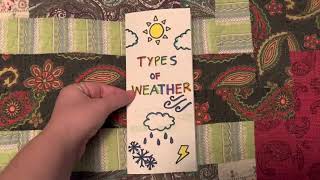 EDUC390: Types of Weather Foldable