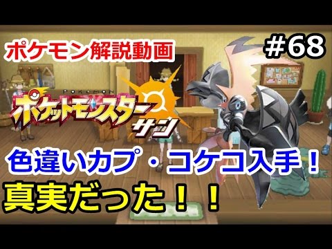 ポケモン 色違いカプ コケコ情報は本当だった 初心者のためのポケモン解説 68 サン ムーン Pokemon Sun And Moon Youtube