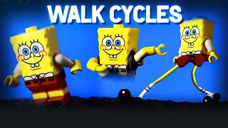 Cheap Walk Cycles! - Lego Spongebob
