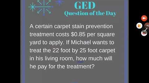 GED® Math Prep: Area Word Problem with Conversion Example 2