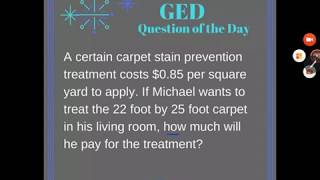 GED® Math Prep: Area Word Problem with Conversion Example 2