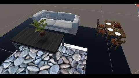 Living Room in Unity using Augmented Reality(AR) with interactive objects