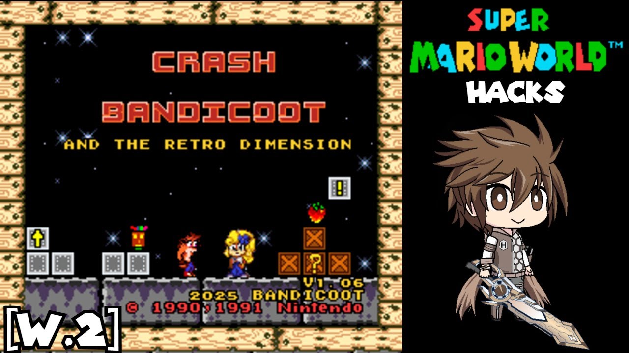 SMW Hack: Crash Bandicoot and the Retro Dimension - World 2