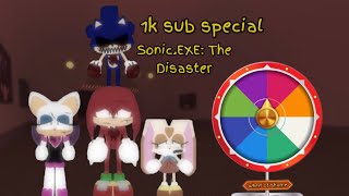 The Wheel Of Shame | Sonic.EXE: The Disaster | Part 3 | Mobile | 1k subs special #roblox