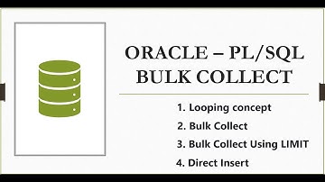 Oracle PL SQL : Learn Bulk Collect and FOR ALL | Bulk Collect and LIMIT With Example