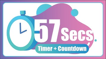 57 Seconds countdown Timer ⏱ with Alarm 🚨 (The Moments)