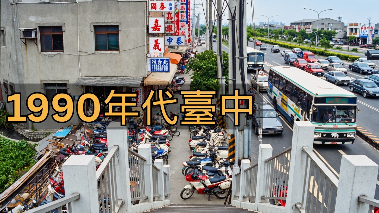 1990年代臺中街景與生活（民國79～88年）｜老照片動起來