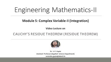 B.TECH | COMPLEX VARIABLE-II | CAUCHY