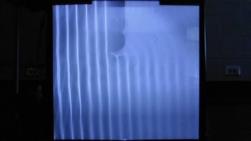 Ripple Tank 13c Diffraction Around Corner (15 Hz) Slow Motion