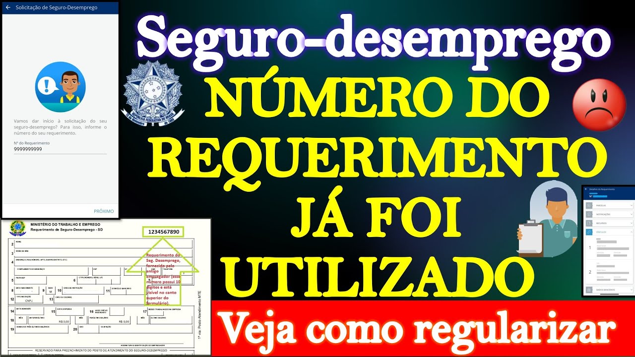 ERRO NO SEGURO DESEMPREGO DESEMPREGO - O NÚMERO DO REQUERIMENTO JÁ FOI ...