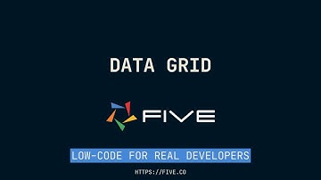 Data Grids | Low-Code For Real Developers | Five.Co