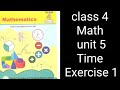 Class 4 Math | Unit 5 Exercise 1 | Time | Punjab Textbook Board