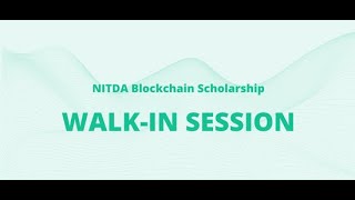 Walk-in Session | NITDA Blockchain Scholarship