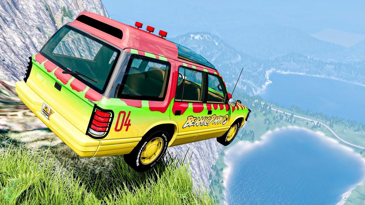 Cars vs Log Bridge with Speed Bump EXTREME Challenge in BeamNG Drive