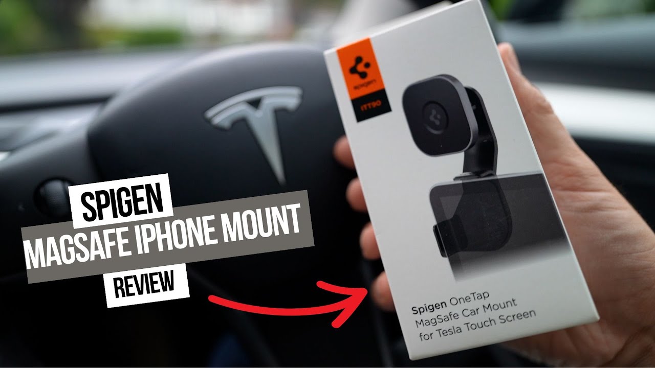 Spigen OneTap Tesla model Y / 3 MagSafe screen car mount black