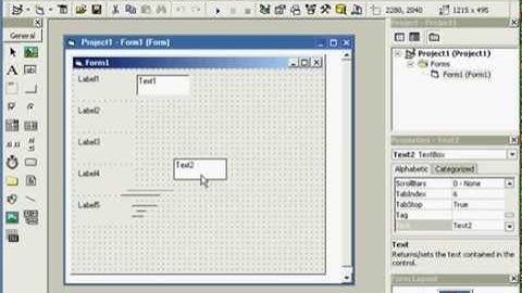 Cara Mudah Belajar Visual Basic 6.0 - Control dan Element Visual Basic - Contoh Program