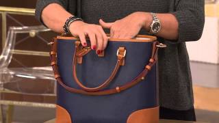Dooney & Bourke Embossed Pebble Leather Shelby Shopper with Lisa Robertson