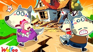 Run! Wolfoo, It's an Earthquake  Wolfoo Learns Safety Tips in Natural Disasters | Wolfoo Family