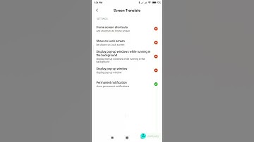 Setting for Screen translate shortcut [ Redmi5plus ]