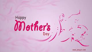 Happy Mother's day greeting  animation background video , No Copyright video