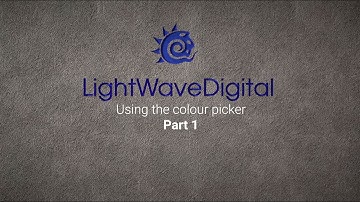 Lightwave 3D Colour Picker Part 1