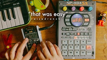 sampling my kid: *that was easy* glitch pop | po33 / sp404