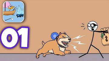 Escape Rope (WEEGOON) -  Gameplay Walkthrough Part 1 - Level 1-30 Funny Stickman Puzzle