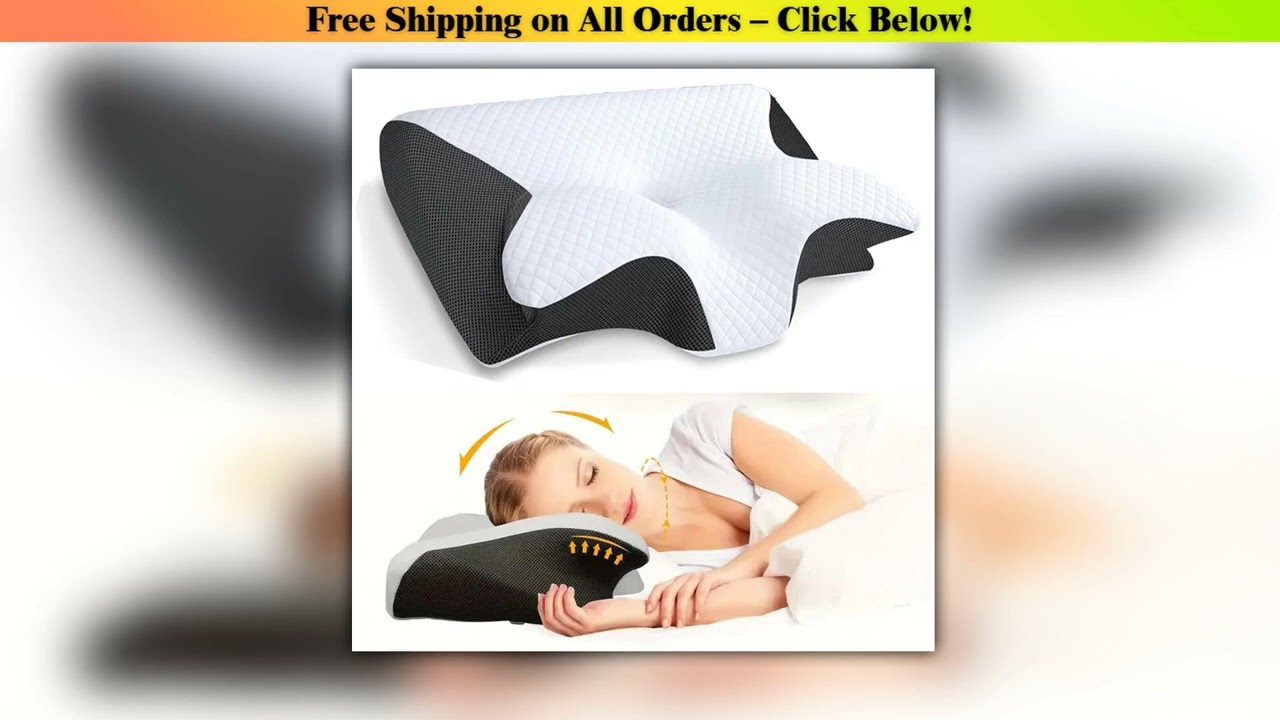 Butterfly Sleep Memory Neck Pillow Slow Rebound Comfortable Memory Foam Sleep Pillow Cervical