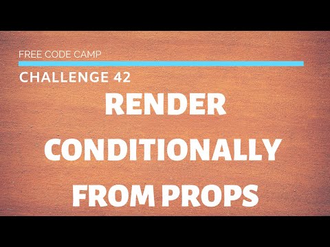 Free Code Camp - Render Conditionally From Props - SOLUTION !!!