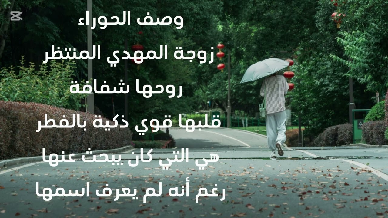 وصف الحوراء زوجة المهدي المنتظر روحها شفافة قلبها قوي ذكية بالفطر هي التي كان يبحث عنها ⚡🕹️