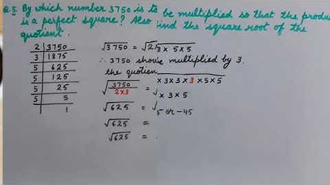 Square and Square Roots  : Least Perfect Square Divisible by given Numbers