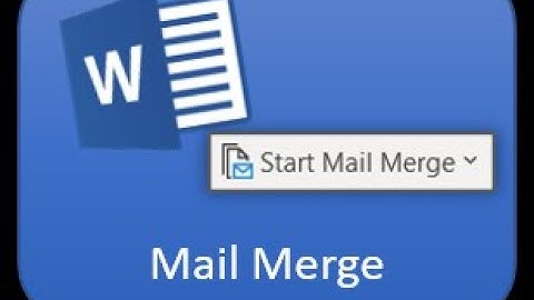 Word - Mail Merging