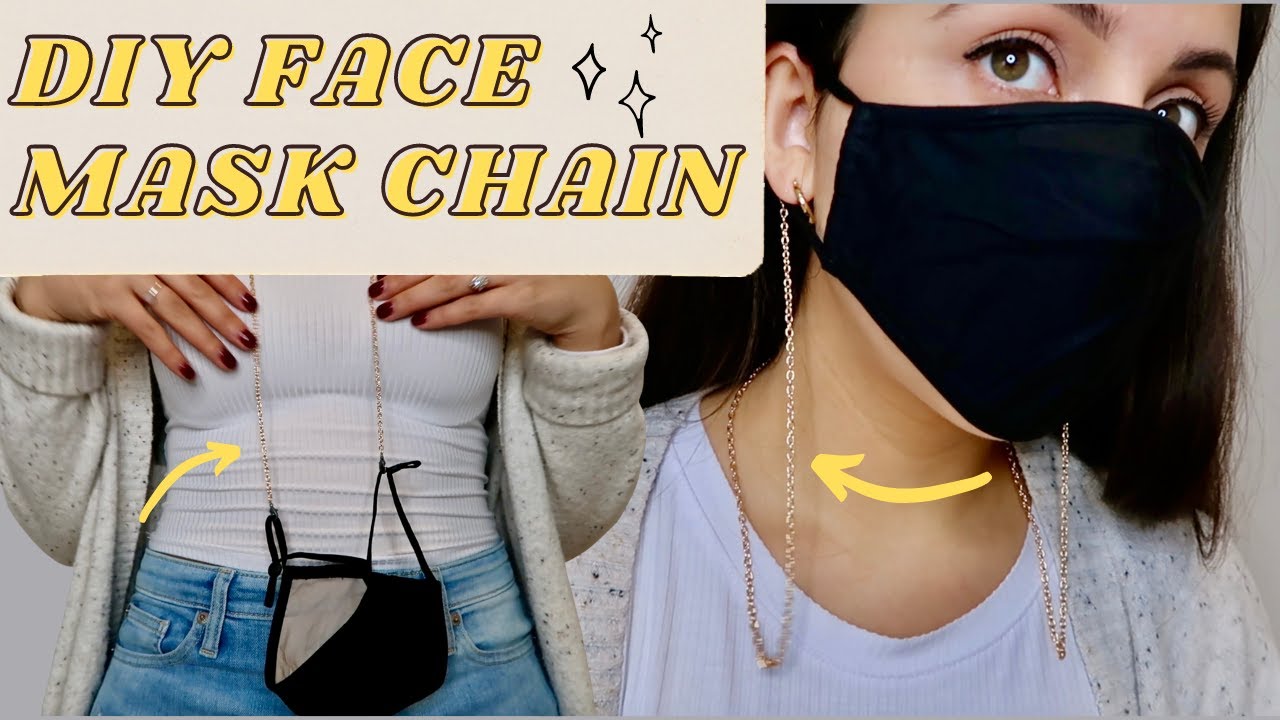 DIY FACE MASK CHAIN 3 WAYS || Quick, Easy and Affordable, Can be Made ...