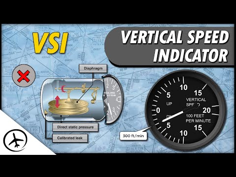 What does the vertical speed indicator do?