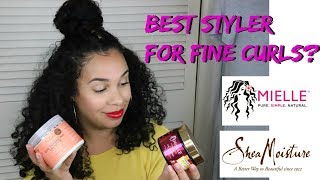 Mielle Organics Curling Custard vs Shea Moisture Curl Smoothie: Best Styler for Fine Curly Hair?