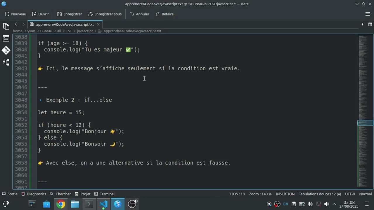 JavaScript 🚀 Comprendre les Structures de Contrôle (if, else, elseif) pour Débutants PART B