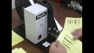 Staplex Tabster - Hand Feed Automatic Tabbing Machine