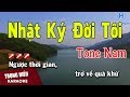 karaoke Nhật Ký Đời Tôi Tone Nam Nhạc Sống | Trọng Hiếu