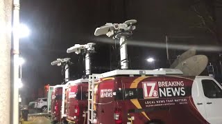 'Moderate' freezing rain coming down at CBS 17 at 5:40 a.m.