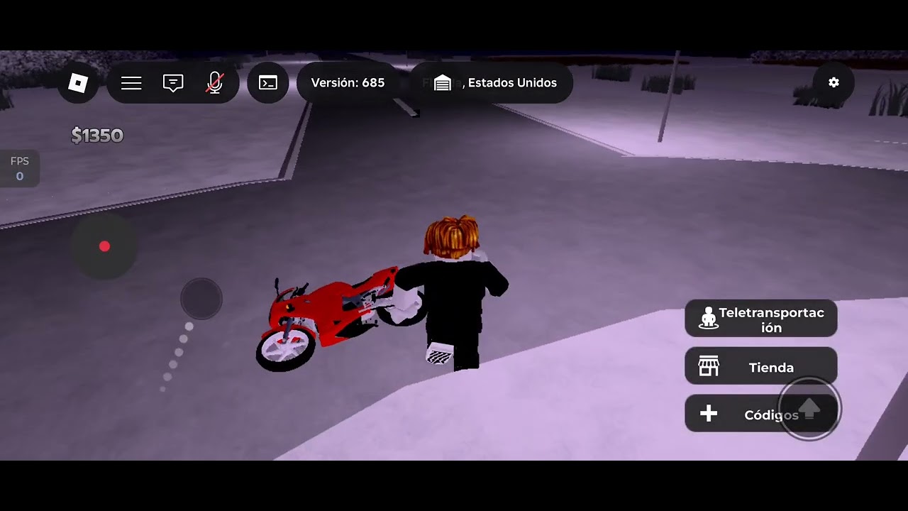 Jugando Ride Storm/Roblox en Moto g75 